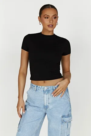 MESHKI Jeanie Longline T-Shirt