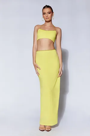 MESHKI AMC Australian Boutiques, M Sweeney Diamante Maxi Skirt With Split