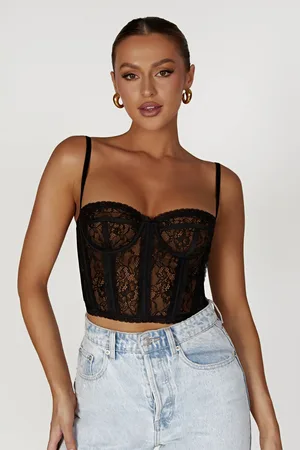 MESHKI Sansa Lace Bustier