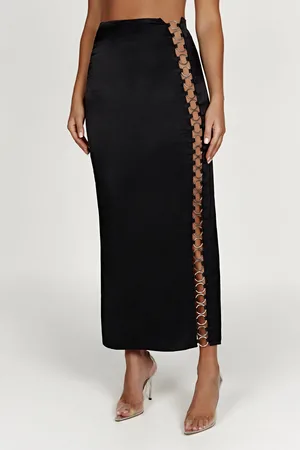 MESHKI Jaida Ring Maxi Skirt