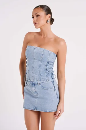 MESHKI Scheana Denim Corset