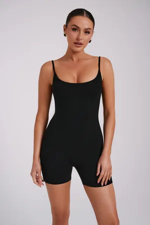 MESHKI Alexis Ribbed Cami Playsuit