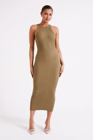 MESHKI Sienna Midi Knit Dress