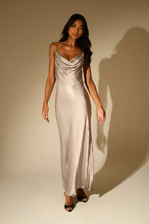 MESHKI Kalani Chain Maxi Dress