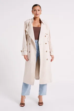 MESHKI Channing Trench Coat With Belt
