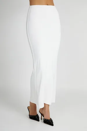 MESHKI Olympia Recycled Nylon Fishtail Maxi Skirt