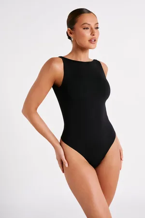 MESHKI Fiona Recycled Nylon Low Back Bodysuit