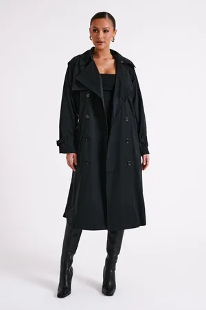 MESHKI Channing Trench Coat With Belt
