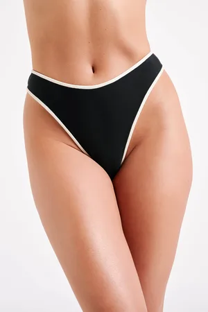 MESHKI Leandra Recycled Contrast Bikini Bottom