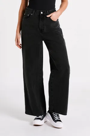 MESHKI Raven Low Rise Baggy Jeans