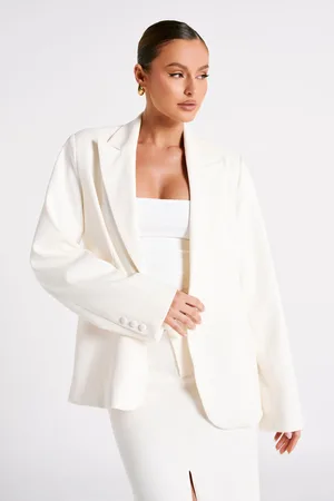 MESHKI Bexley Oversized Blazer With Shoulder Pads