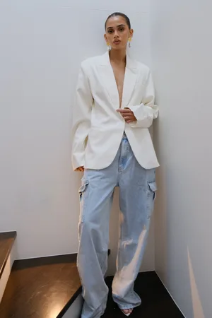 MESHKI Bexley Oversized Blazer With Shoulder Pads