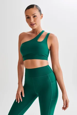 MESHKI Floyd One Shoulder Crop Top