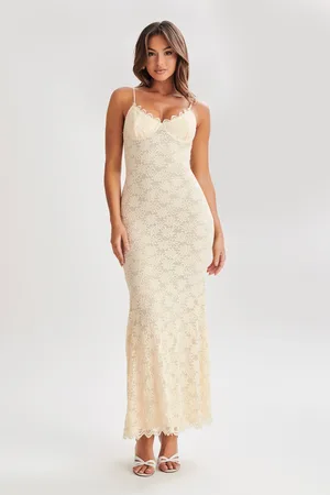 MESHKI Joelle Lace Cupped Maxi Dress