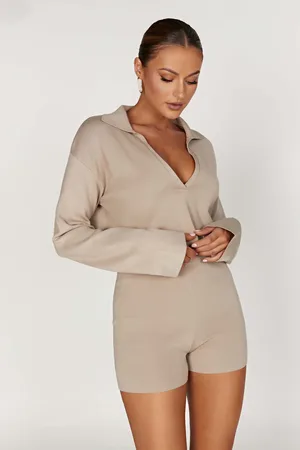 MESHKI Lennox Collared Knit Jumper