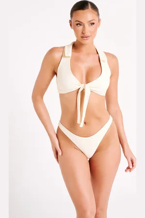 MESHKI Clarita Recycled Tie Up Bikini Top