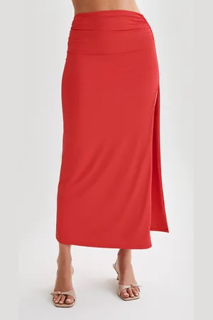 MESHKI Emma Recycled Nylon Maxi Skirt