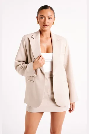 MESHKI Drew Oversized Textured Blazer