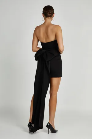 MESHKI Meredith Strapless Bow Mini Dress