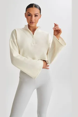 MESHKI Dempsey Zip Flared Jumper