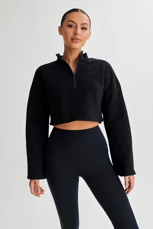 MESHKI Dempsey Zip Flared Jumper