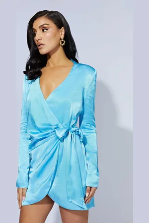 MESHKI Saira Tie Up Mini Dress