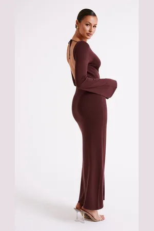 MESHKI Marleigh Flare Sleeve Knit Maxi Dress