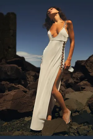 MESHKI Farren Ring Maxi Dress