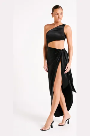 MESHKI Navarah One Shoulder Midi Dress