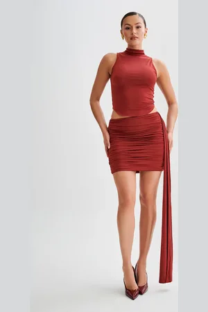 MESHKI Wren Slinky Mini Skirt