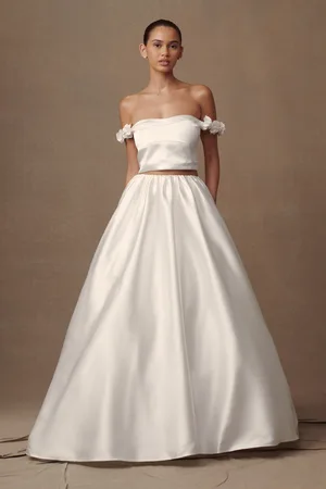 MESHKI Kelsey Satin Maxi Skirt