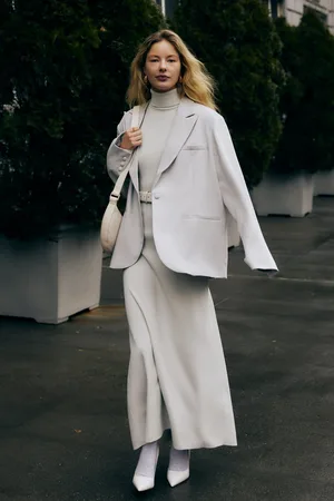 MESHKI Bexley Oversized Blazer With Shoulder Pads