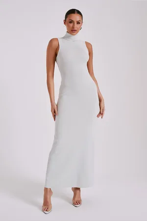 MESHKI Louisa High Neck Knit Maxi Dress