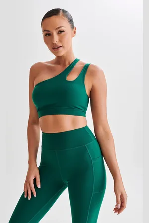 MESHKI Floyd One Shoulder Crop Top