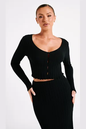 MESHKI Silvia Long Sleeve Knit Cardigan