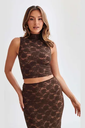 BSD Elska Lace High Neck Top