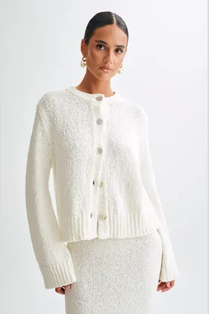MESHKI Moira Oversized Boucle Cardigan