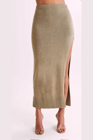 MESHKI Brittany Knit Midi Skirt