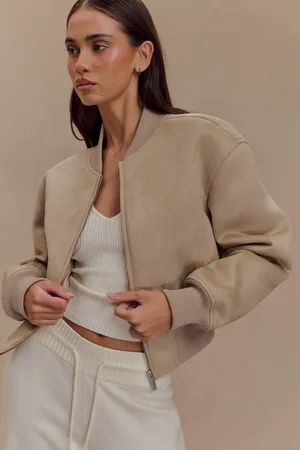 MESHKI Rudy Suede Bomber Jacket