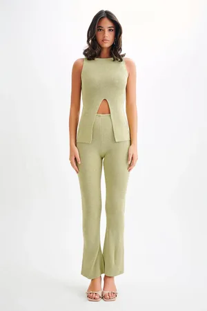 MESHKI Ridley Straight Leg Knit Pant