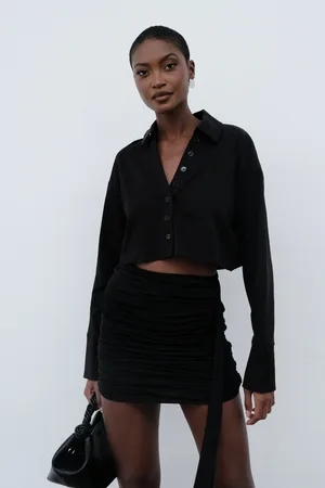 MESHKI Julianna Cotton Button Up Shirt