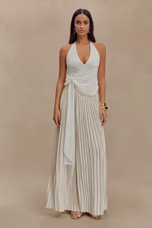 MESHKI Kennedy Plisse Wide Leg Pants