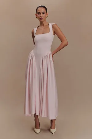 MESHKI Sharon Scuba Jersey Midi Dress
