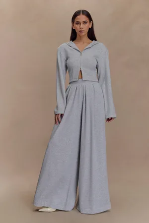 MESHKI Aspen Gathered Wide Leg Jogger