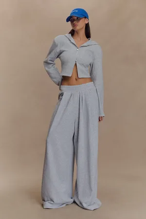 MESHKI Aspen Gathered Wide Leg Jogger