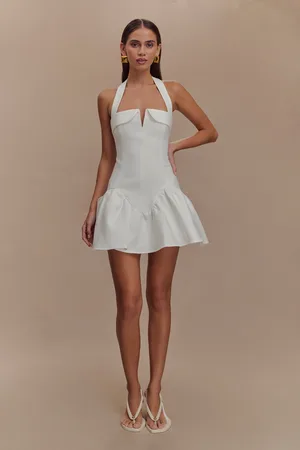 MESHKI Calipso Halter Mini Dress