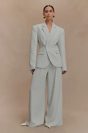 MESHKI Jameson Pleated Wide Leg Pants