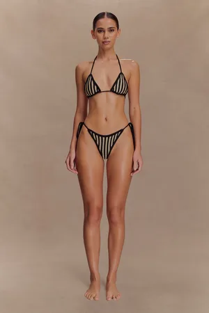 MESHKI Corrie Crochet Tie Up Bikini Bottom