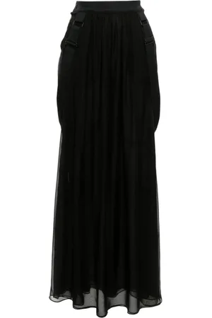 Max Mara Maxi Skirts, female, , Size: 2XS Chiffon Pleated Skirt