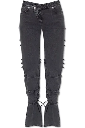 Alexander McQueen Flared Jeans, female, , Size: W25 Jeans with laces